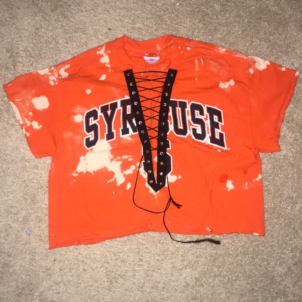 Syracuse Tie Dye Tailgate Crop Top